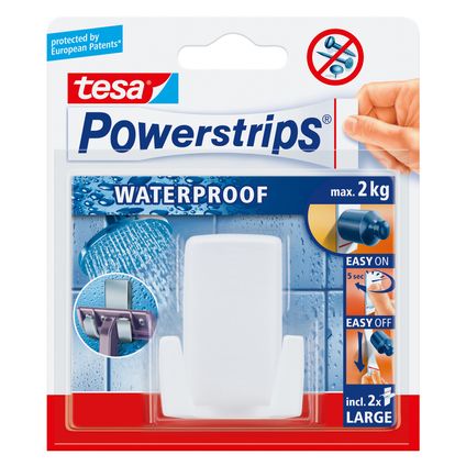 Porte-lames de rasoir blanc de Tesa Powerstrips