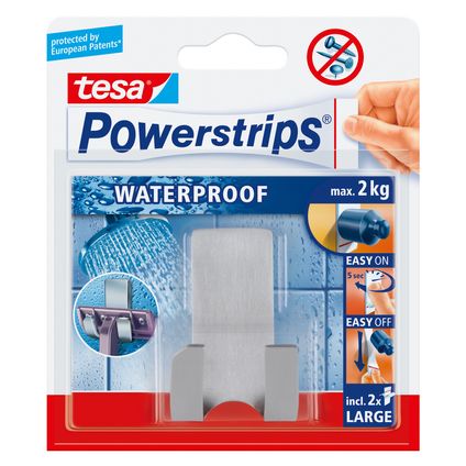 Tesa powerstrips waterproof scheermeshouder