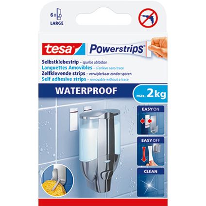 Tesa zelfklevende plakstrips Powerstrips waterproof L