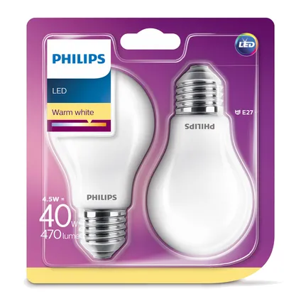 Ampoule LED Philips Bulb 4,5W E27 - 2 pièces 4