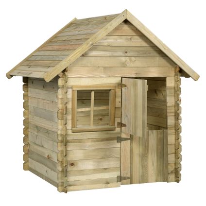 SwingKing houten hut Louise Deluxe 120x120x160cm