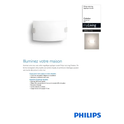 Philips wandlamp LED Celadon metaal 3W