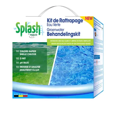 Splash kit voor retrofit groen water