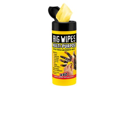 lingettes à récurer et nettoyantes Big Wipes Industrial Multi-Purpose 40 pièces