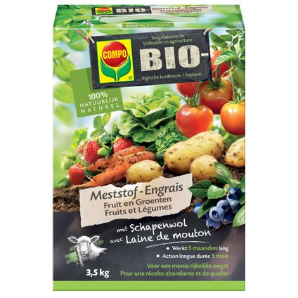 Engrais bio fruits et légumes Compo 3,5kg