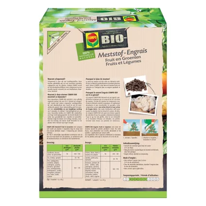 Compo Bio meststof Fruit & Groenten 3,5kg 3