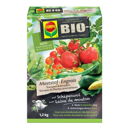 Engrais bio tomates et plantes aromatiques Compo 1,2kg