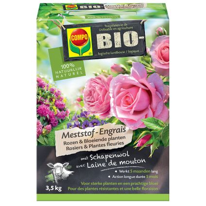 Compo meststof Bio Rozen & Bloeiende Planten 3,5kg