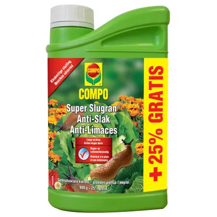 Compo anti-slak Super Slugran (800g + 25%)