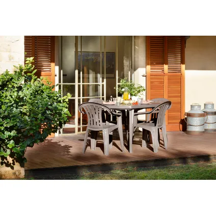 Table de jardin Jardin Elise résine cappuccino 137x90cm 3
