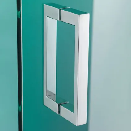 Porte de douche pivotante droite pour angle Sealskin I AM chrome 90cm|8mm verre sécurit transparent anti-calcaire 2