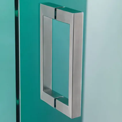 Porte de douche pivotante pour niche Sealskin I AM inox 100cm|8mm verre sécurit transparent anti-calcaire 4