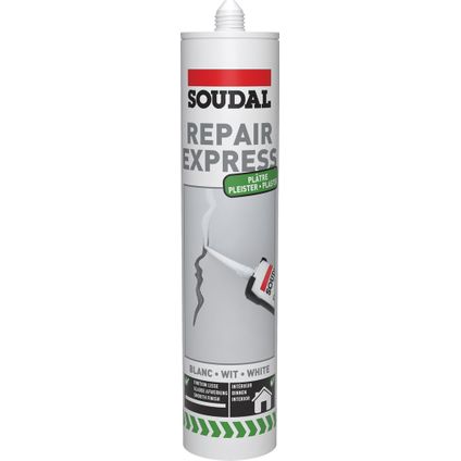 Plâtre Soudal Repair Express Enduit acrylique 300ml blanc