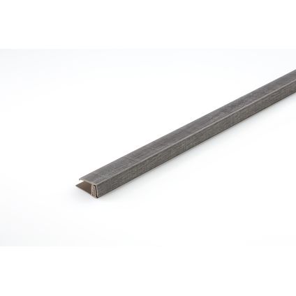 Profil de finition Grosfillex en PVC pour revêtement Element Megeve  gris 260cm