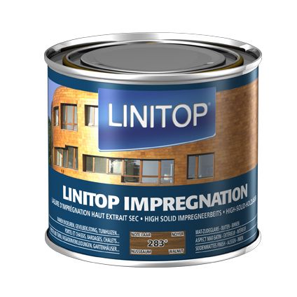 Linitop houtbeits 'Impregnation' notelaar 283 500ml