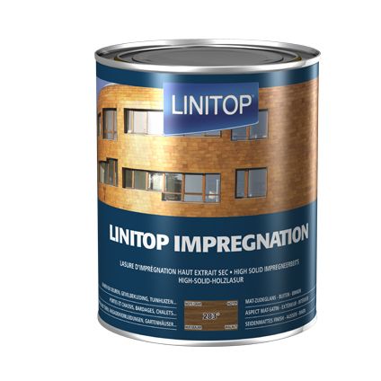 Linitop houtbeits 'Impregnation' notelaar 283 2,5L
