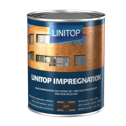 Linitop houtbeits 'Impregnation' palissander 284 2,5L