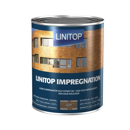 Linitop houtbeits 'Impregnation' donkere eik 288 2,5L