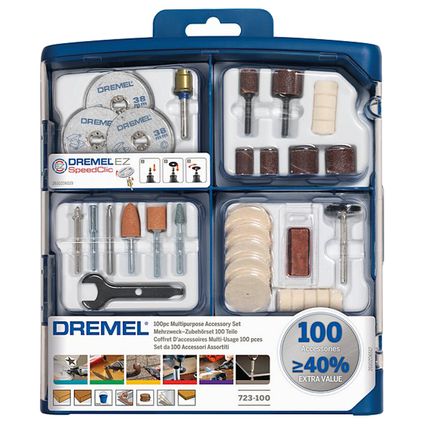 Ensemble d'accessoires multifonctions Dremel 100 pièces
