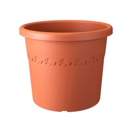 Pot de fleurs Elho algarve cilindro rond roues Ø40cm terre cuite