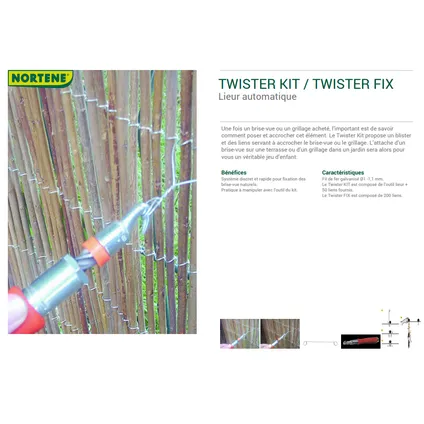 Set de fixation Nortene ‘Twister Kit’ 2
