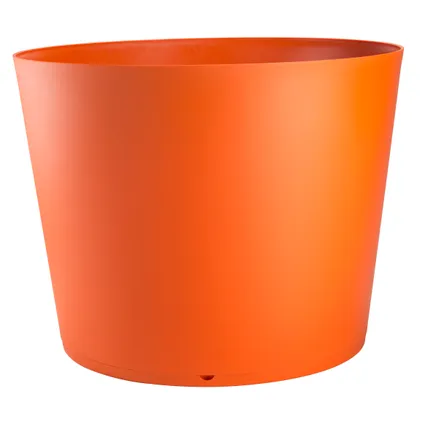 capsule streepje droog Grosfillex plantenbak Tokyo PVC ø80cm oranje