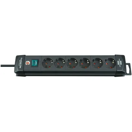 Brennenstuhl stekkerdoos premium-line 6-voudig zwart 3m H05VV-F 3G1,5