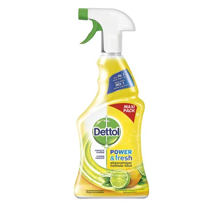 Nettoyant spray multi-usages Dettol 'Power & Fresh' parfum zeste de citron 750 ml