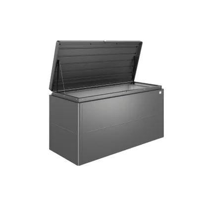 Coffre de Jardin Biohort LoungeBox 160 gris foncé métallique 70x160cm 2