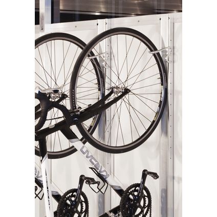Biohort fietshouder BikeMax metaal zilverkleurig 2st
