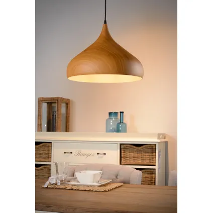 Lucide hanglamp ‘Woody’ Ø 42 cm 60 W 4