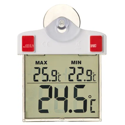 site Humaan whisky Nature raamthermometer digitaal 13x10x3cm