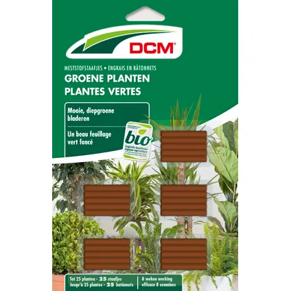 Engrais bâtonnets DCM Plantes vertes 25pcs