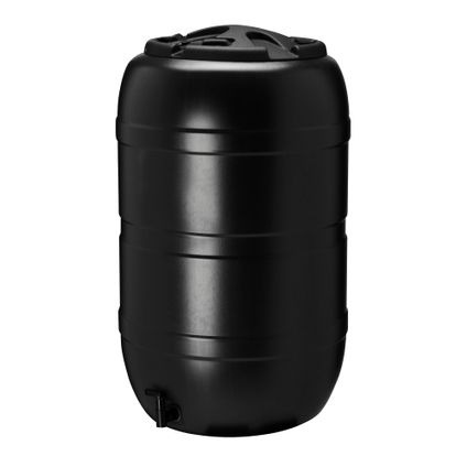 Récupérateur d'eau de pluie HDPE noir 210L Ø57x57x97cm