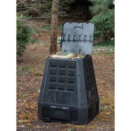 Nature compostbak Thermo 600L zwart 4