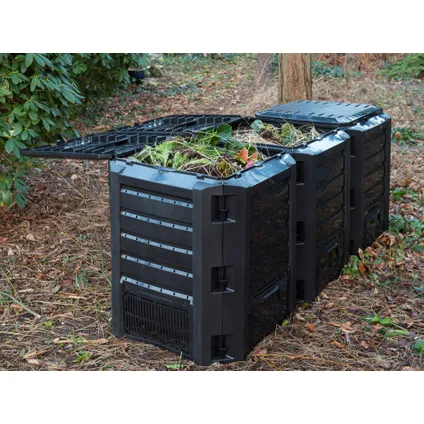 Nature compostbak Thermo 1200L zwart 10