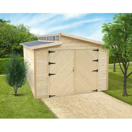 Solid garage gemotoriseerd 'Torino' hout 20,06 m²