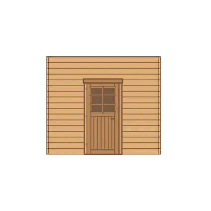 Solid voorwand met enkele deur ‘S7736’ hout 270x255
