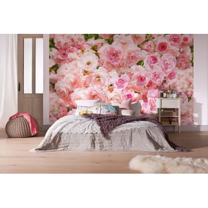 Sanders & Sanders fotobehangpapier bloemen roze - 368 x 254 cm - 612260 2