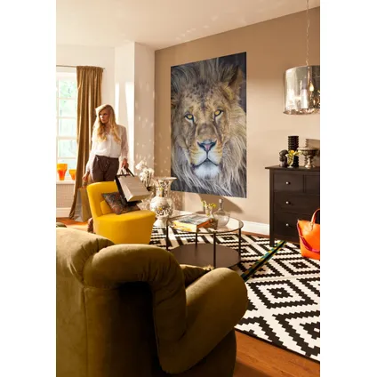 Sanders & Sanders fotobehang leeuw beige - 127 x 184 cm - 612307 2