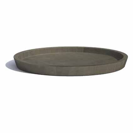Soucoupe Ecopots 'Amsterdam' rond taupe 44 cm