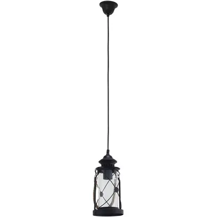 Eglo hanglamp 'Vintage' lantaarn 1 x E27 zwart