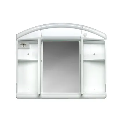 Armoire de toilette avec éclairage Allibert Naty blanc mat 59cm 2