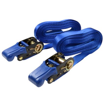 Master Lock spanband met ratel blauw 6mx25mm 2 stuks