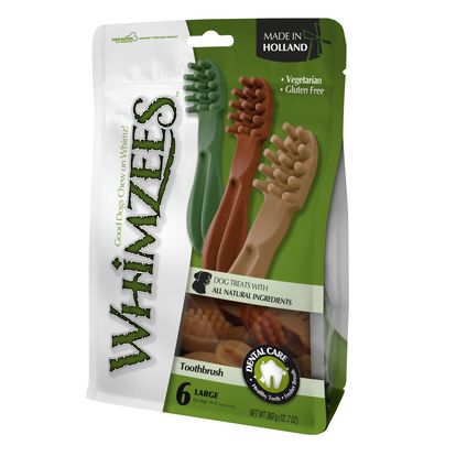 Whimzees value bag toothbrush star l 6st
