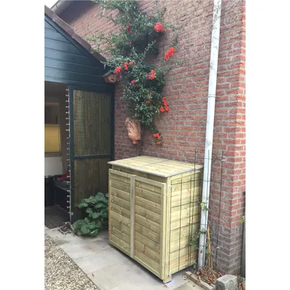 Lutrabox afvalcontainerkast 2 containers 65x108,5x125cm 3