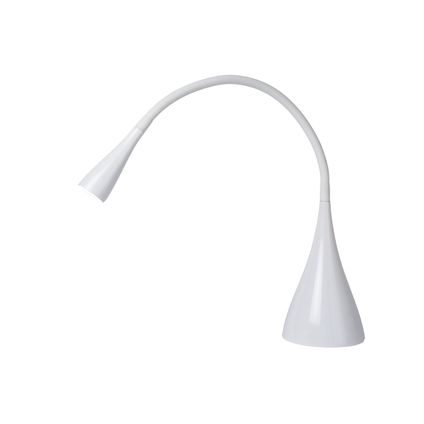 Lampe de bureau Lucide Zozy blanc ø11,5cm LED dimmable 3W