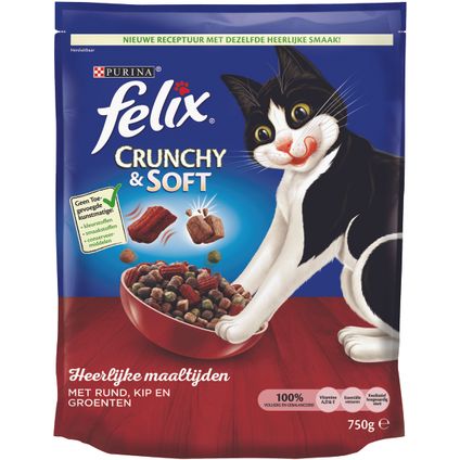 Felix crunchy&soft rund&kip 750gr