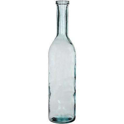 Mica Decorations Vaas fles Rioja - transparant - eco glas - 18 x 75 cm