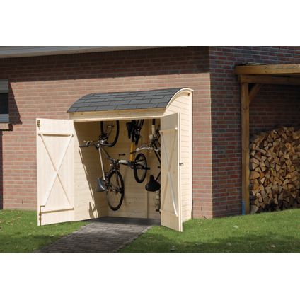 Armoire de jardin pour vélos Weka 394 naturel 160x134cm